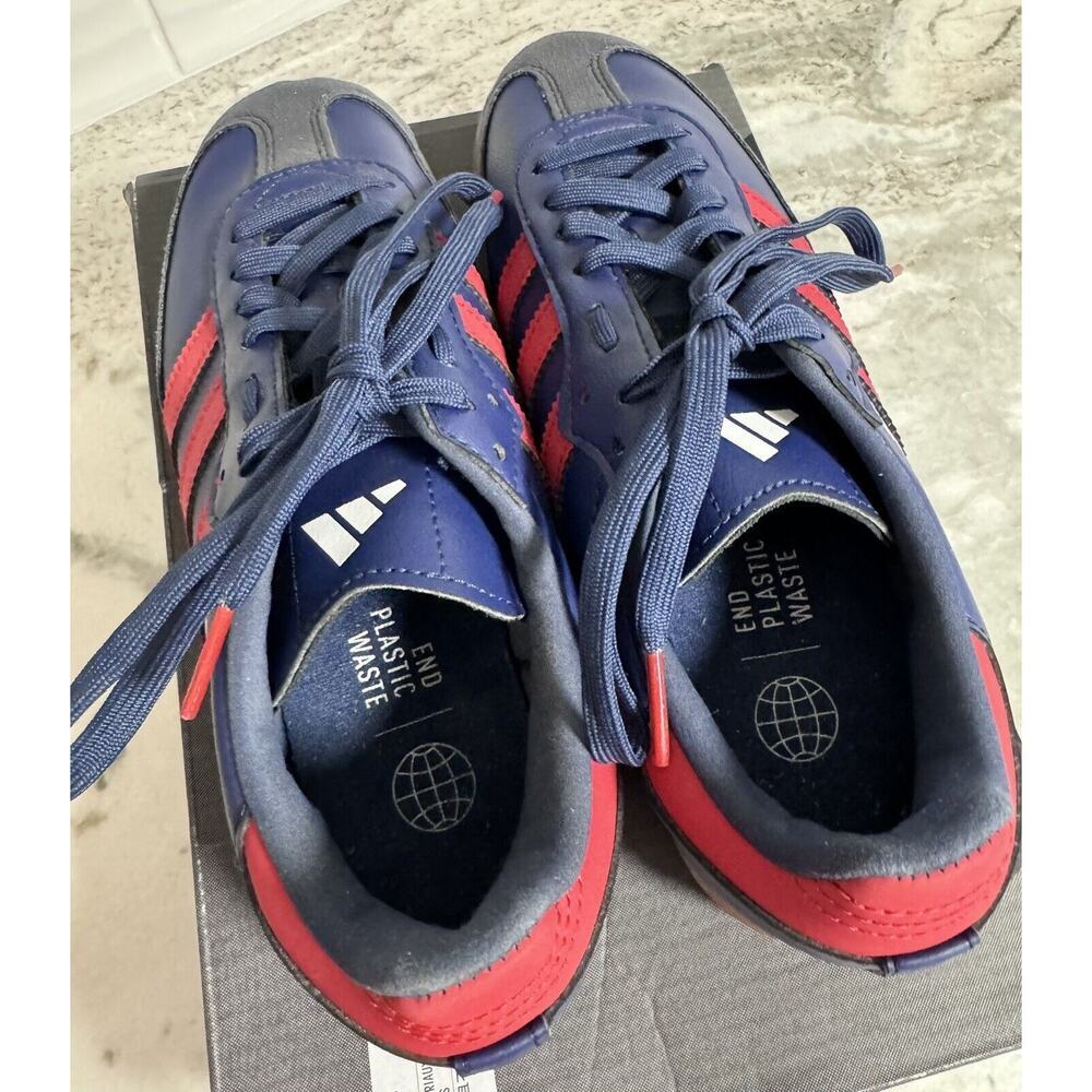 Adidas Velosamba Cycling Shoes Size 7 Mens 8 Womens Red Navy Blue NO BOX - Picture 6 of 10